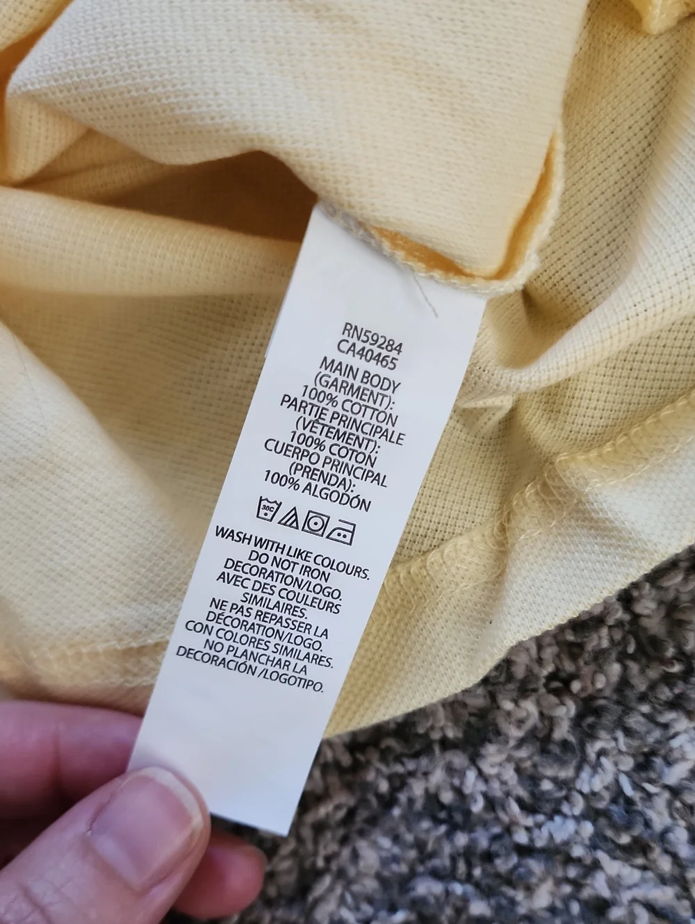 The Children's Place Butter Yellow Polo Shirt 3T